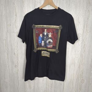 The Addams Family Women’s Medium Black Short Sleeve Shirt Top Animated Movie